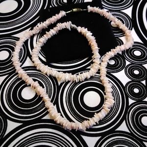 Antique natural pink coral necklace and bracelet